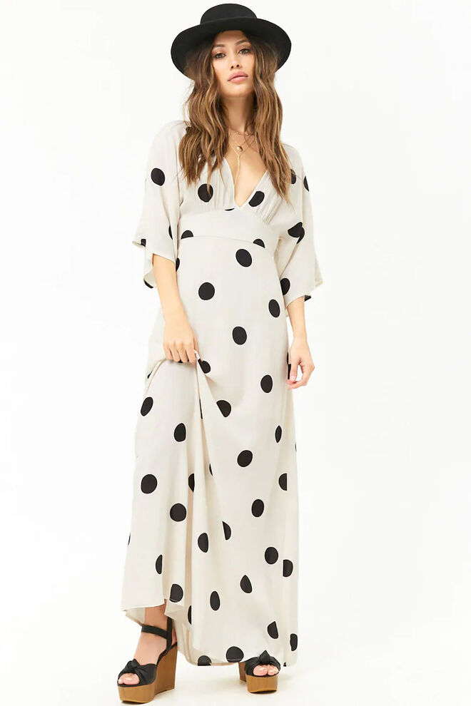Polka Dot Maxi Dress, €27, Forever 21