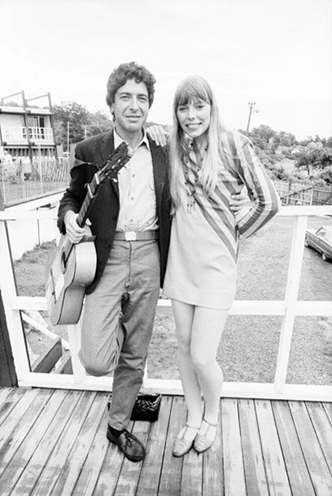 Leonard Cohen e Joni Mitchell;