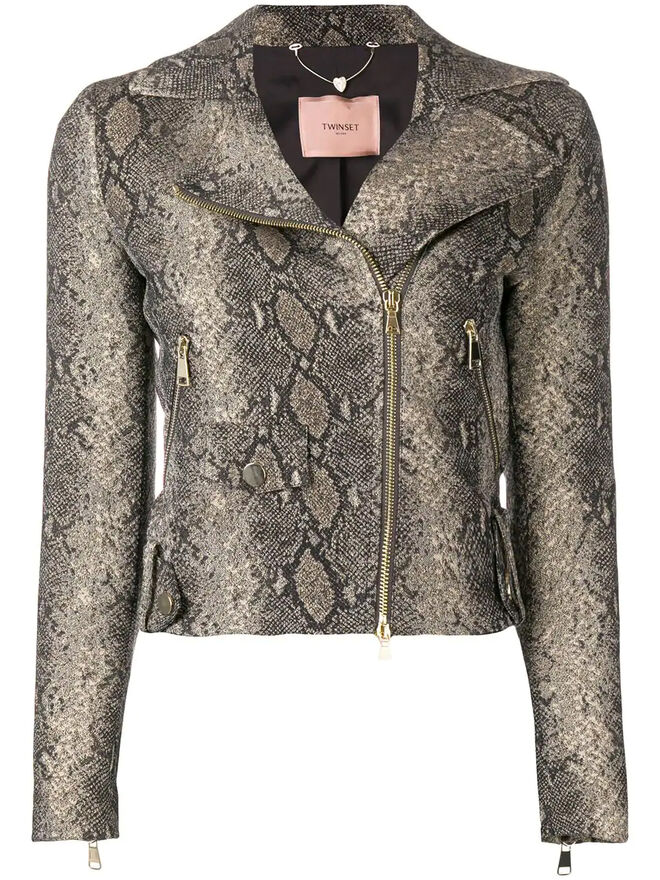 Jaqueta, €390, Twin-Set, em www.farfetch.com