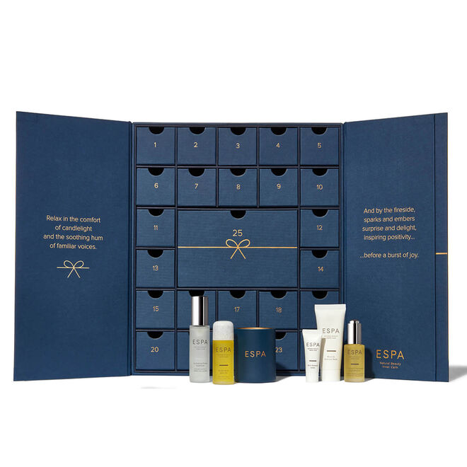Calendário do Advento, com 25 presentes, €165, ESPA, em lookfantastic.pt