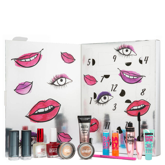 Calendário do Advento, €40,45, Maybelline, em www.lookfantastic.pt