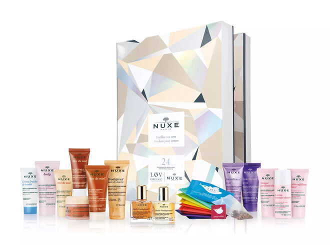 Calendário do Advento, com 15 presentes, €70,80, Nuxe, em eu.feelunique.com