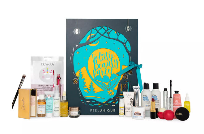 The Little Beauty Parcel, com 24 presentes, €90, Feel Unique, em eu.feelunique.com