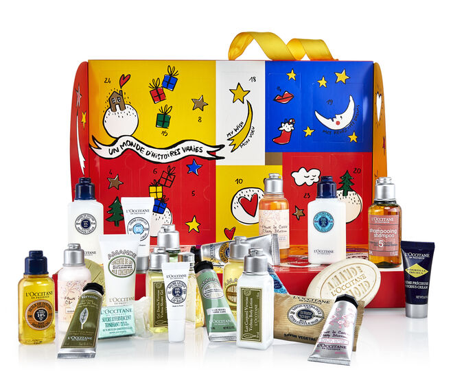 Calendário de Sonhos, com 24 presentes, €49, L’Occitane