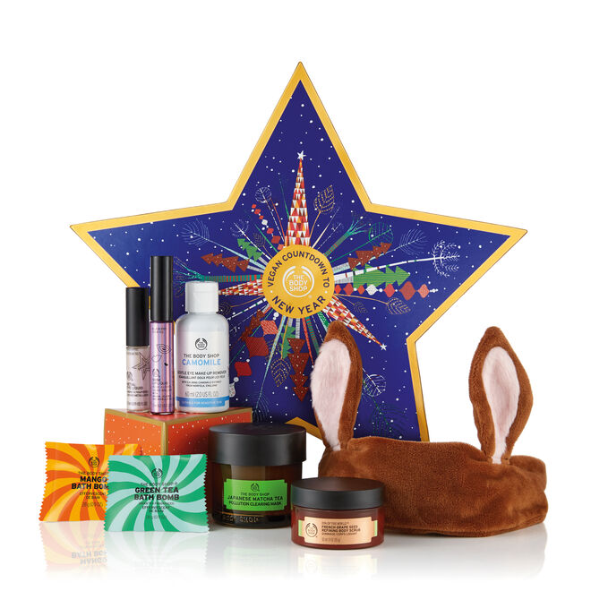 Countdown to New Year, com 7 presentes, €55, The Body Shop
