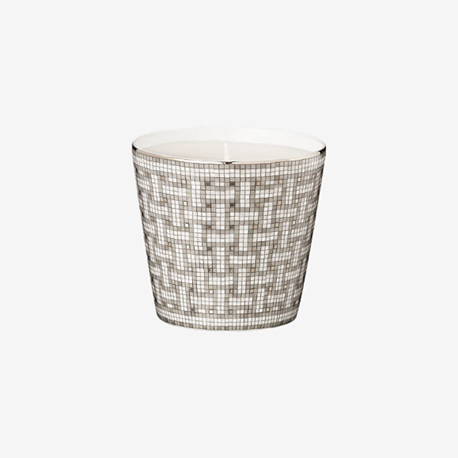 Mosaique au 24 Platinum Candle Tumbler, 250 g, €123, Hermès