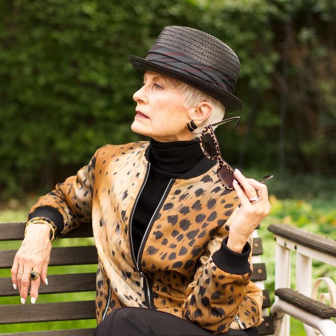 Judith Boyd, blogger, 75 anos | @stylecrone
