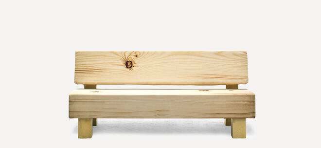 Madeira à vista - Sofá em madeira, Moroso (preço sob consulta) 