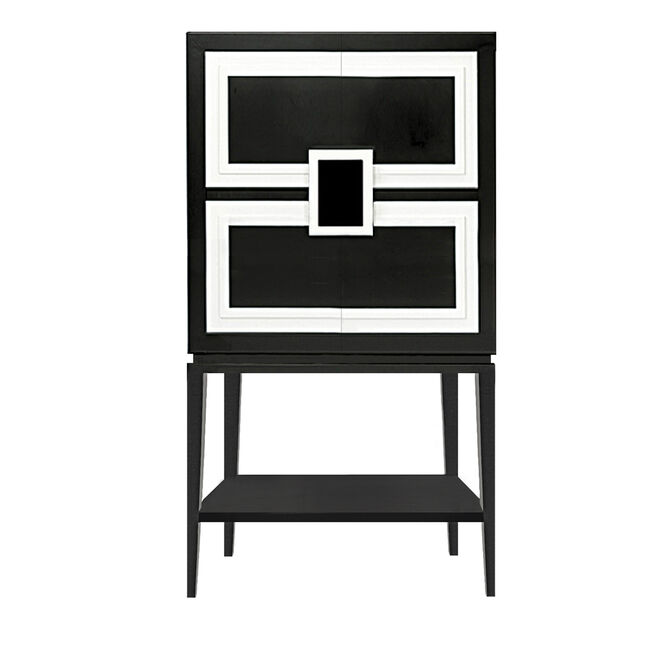 Magia negra - Armário de bar Cornelia em madeira, €5540, Isabella Constantini, em artmest.com 