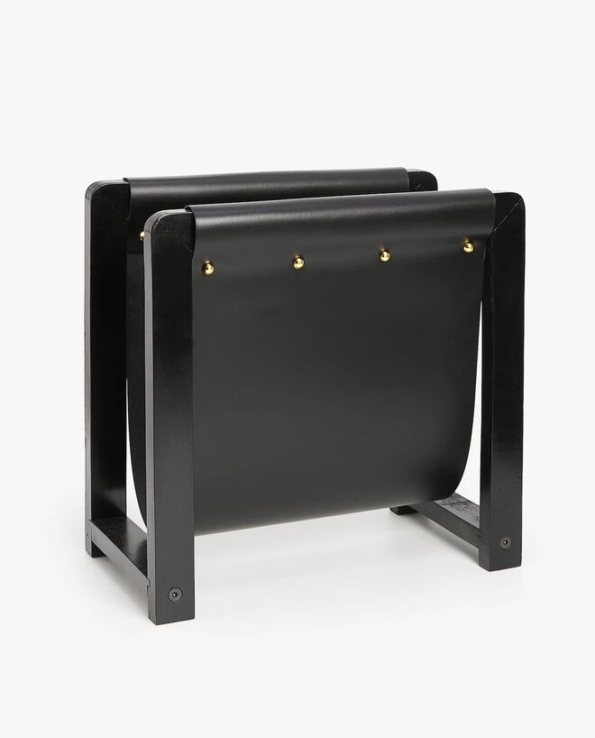 Magia negra - Porta-revistas em pele, €59,99, Zara Home 