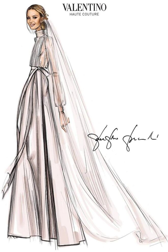 Esboço do Valentino de Marta Ortega