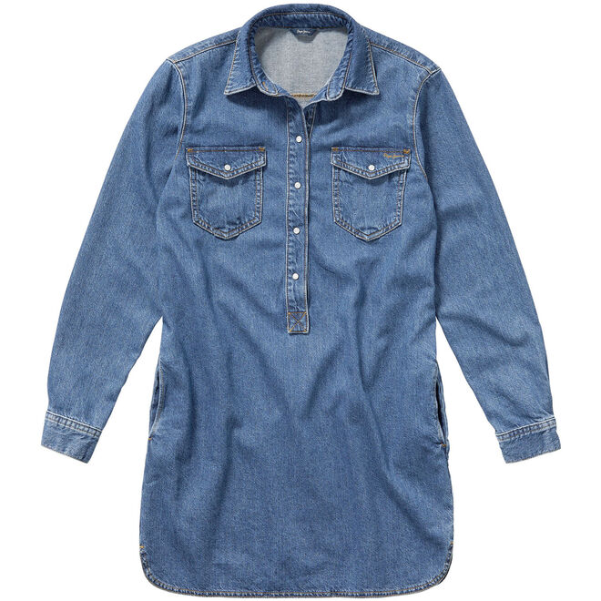 Vestido camiseiro Denim Iris, agora €62,93, Pepe Jeans