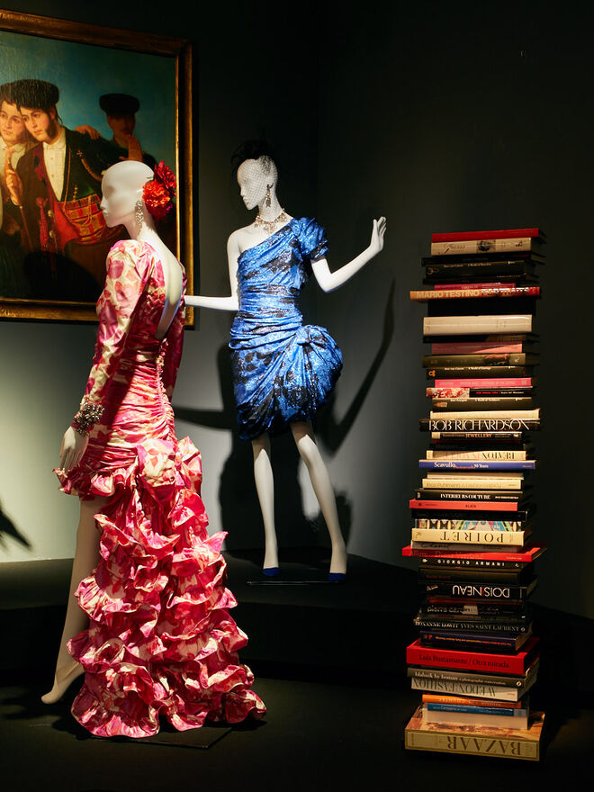 O interior da exposição.