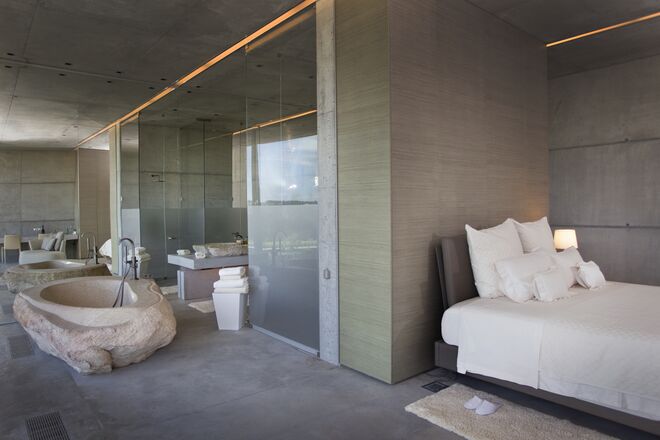 Um dos três quartos privados da Quinta de Lemos