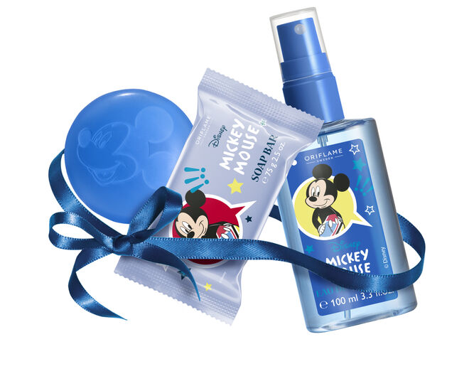 Coleção Disney Mickey Mouse (sabonete + eau de toilette), €12,99, Oriflame, em pt.oriflame.com