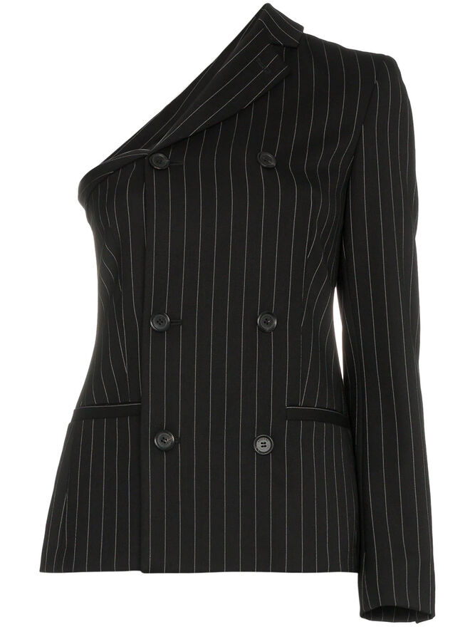 Blazer, €995, Moschino, em www.farfetch.com
