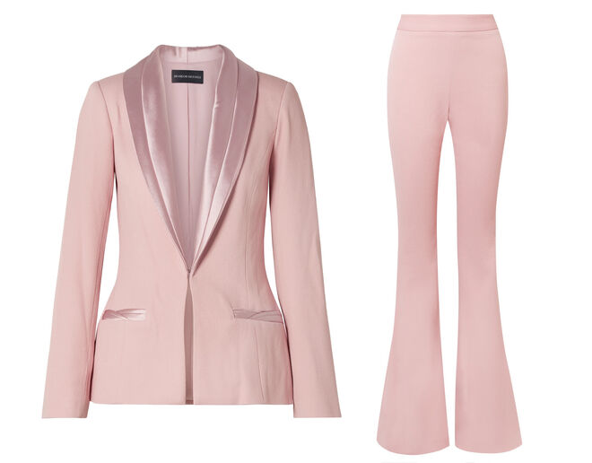 Blazer, €2261, calças, €920, Brandon Maxwell, em www.net-a-porter.com