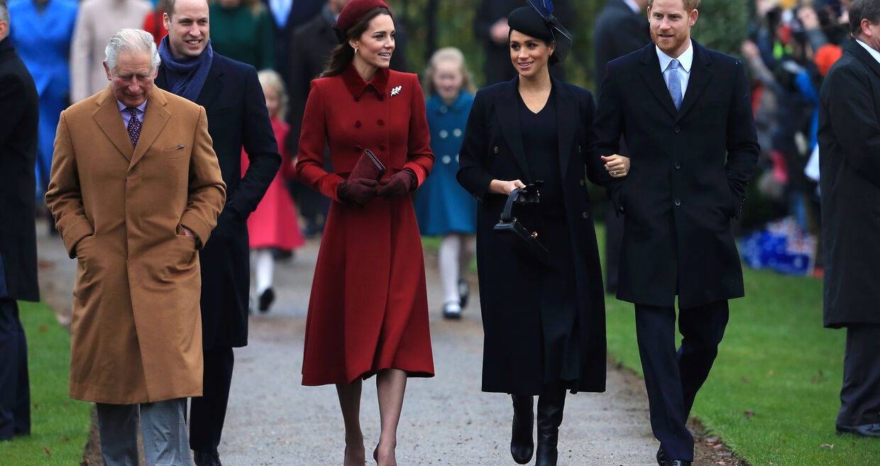 Meghan, Kate e família real juntos na missa de Natal