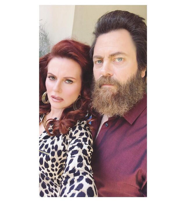 Megan Mullally e Nick Offerman | 11 anos de diferença 
