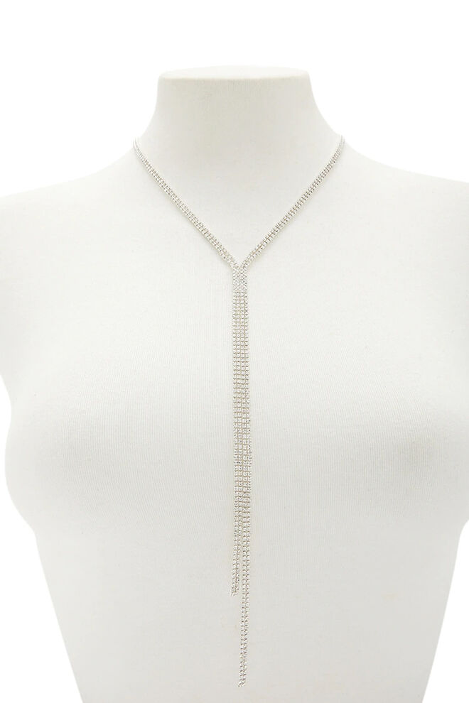 Colar Rhinestone Y, agora €5,50, Forever 21