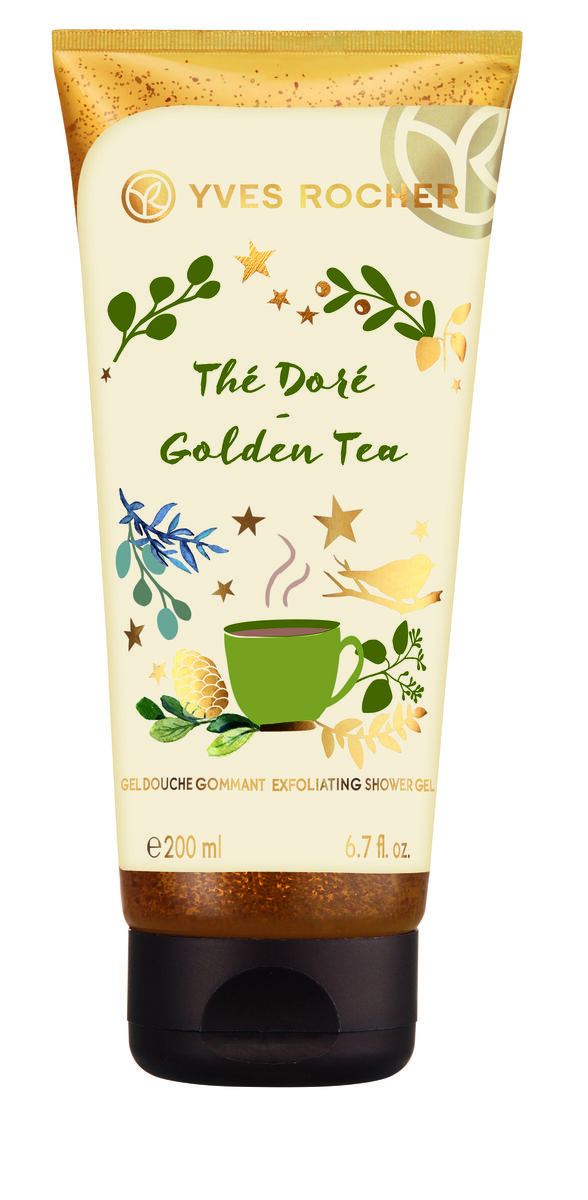 Gel duche esfoliante Chá Dourado, 200 ml, €4,55, Yves Rocher