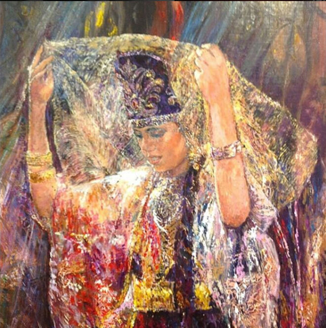 Obra de Bettina Cairo. Judaica. Pinturas de Bettina Cairo, no Centro Sefarad Israel, em Madrid.