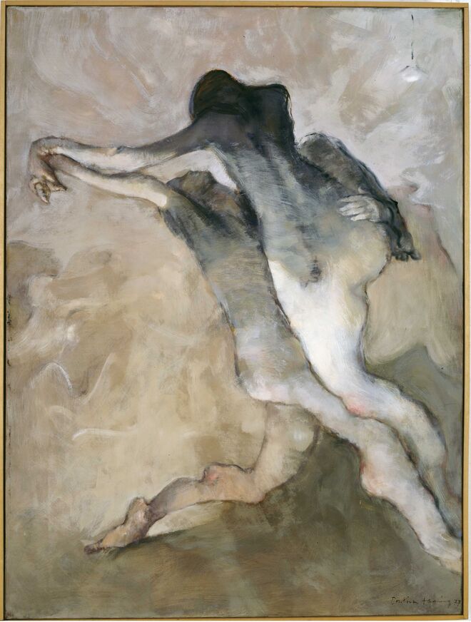 Tango lives, 1977. Dorothea Tanning. Detrás de la puerta, invisible, outra puerta, no Museo Nacional Centro de Arte Reina Sofia, em Madrid.