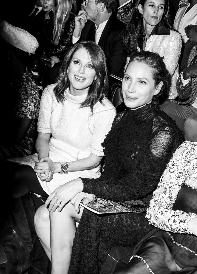 Julianne Moore com Christy Turlington