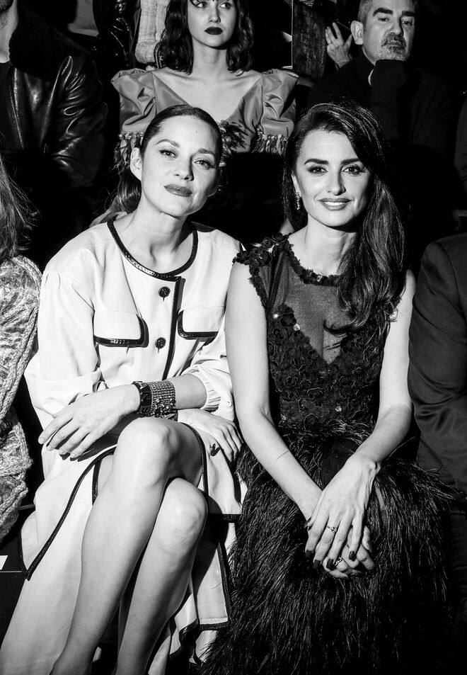 Marion Cotillard com Penélope Cruz