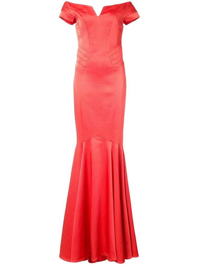 Vestido, €1553, Zac Posen, em www.farfetch.com