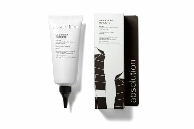 Sérum corporal La Solution + Fermeté, €44, Absolution, na Organii