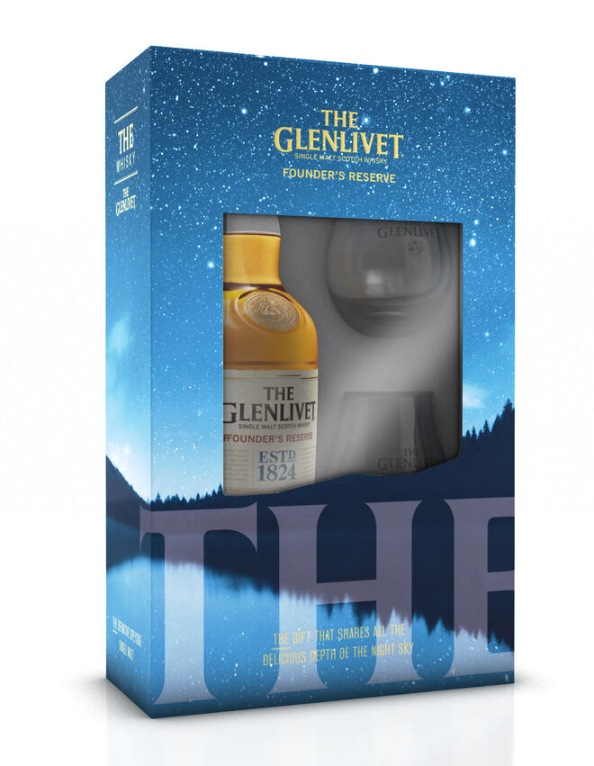 Pack The Glenlivet com oferta de 2 copos, €31,99, The Glenlivet