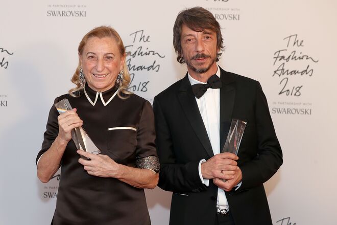 Miuccia Prada e Pierpaolo Piccioli