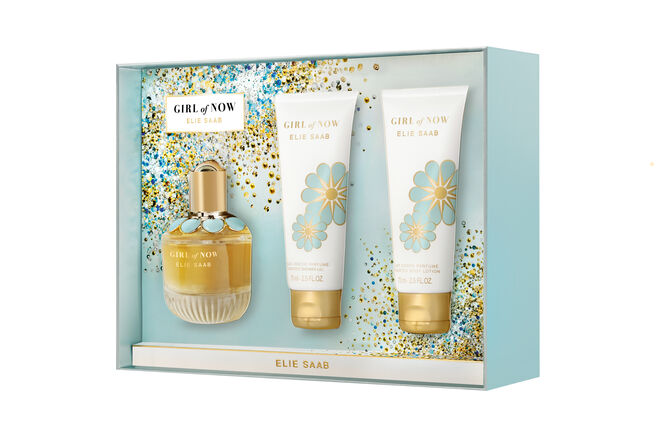 Coffret Le Parfum eau de parfum 50 ml + creme corpo 75 ml + creme duche 75 ml, €83, Elie Saab