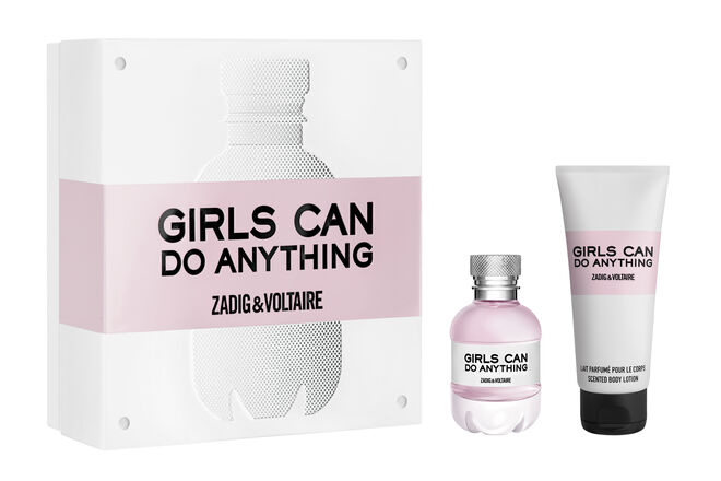 Girls Can Do Anything eau de parfum 50 ml + Creme corpo 100 ml, €79, Zadig & Voltaire
