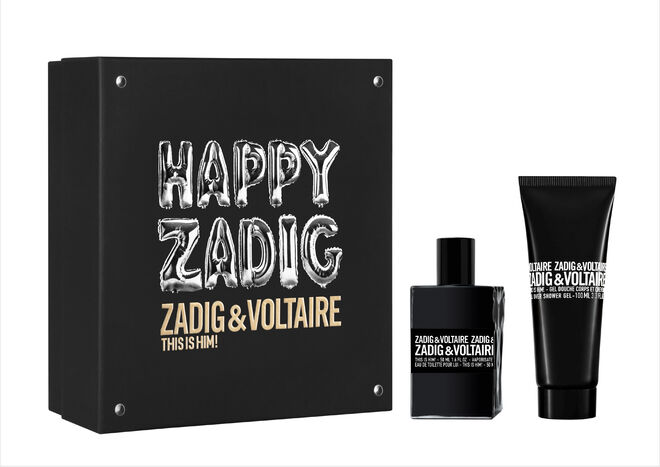 Coffret This is Him com eau de toillete 50 ml + Gel Duche 100 ml, €56, Zadig & Voltaire
