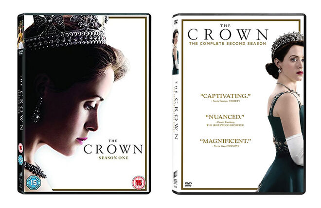 4. The Crown. Série The Crown, temporadas 1 e 2. Com a 3ª temporada desta série da Netflix a chegar, no início de 2019, com uma mudança de elenco, é altura de ver ou rever as duas primeiras partes. Veja mais em www.netflix.com/pt/ ou em www.amazon.co.uk. 