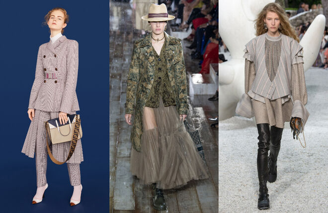 Os fatos de calças têm lugar em muitas coleções e os blazers assumem-se como uma peça-chave. Mas a alfaiataria é apenas a base. Estes fatos adaptam-se à silhueta feminina e ganham formas descontraídas. 