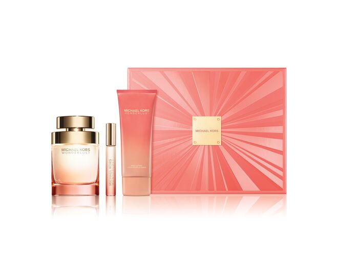 Perfume Wonderlust (100 ml), Body Lotion (100 ml), Michael Kors Rollerball (10 ml), €103, Michael Kors