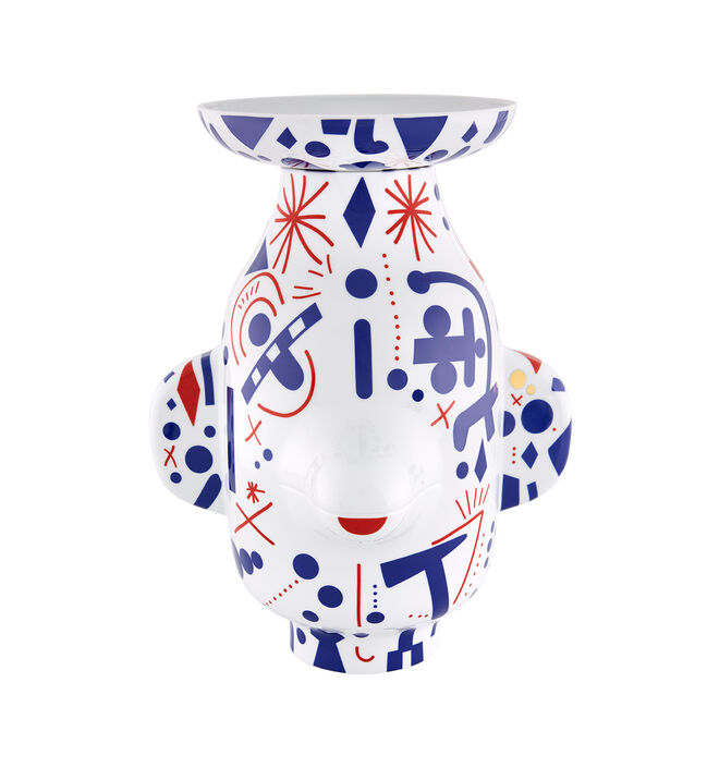 Folkifunki Vaso Careta com Tampa, €390, Vista Alegre