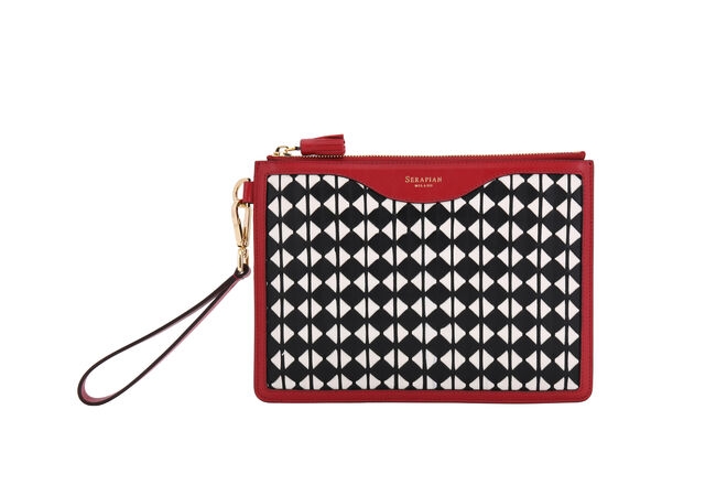 Pouch Mosaico, €540, Serapian, em www.serapian.com