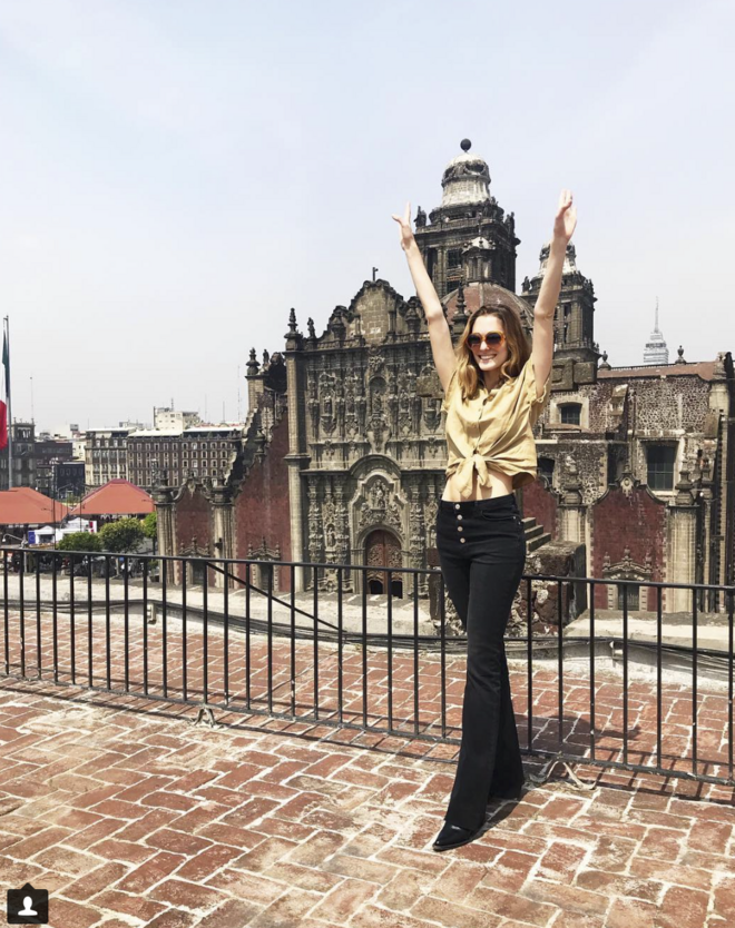 Sofia de Betak no México, em Abril de 2018.