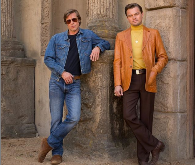 Brad Pitt e Leonardo DiCaprio na primeira imagem de Once Upon a Time in Hollywood, 2018