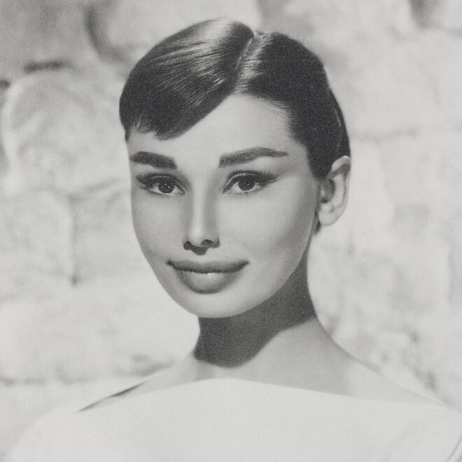 A atriz Audrey Hepburn por Mat Maitland