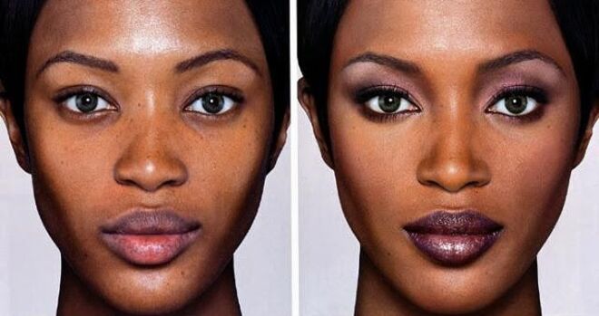 Naomi Campbell fotografada por François Nars para o seu livro 'Make Up Your Mind', em 2001