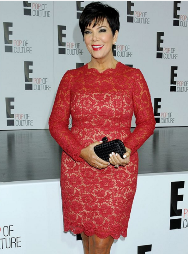 Kris Jenner no mesmo Valentino