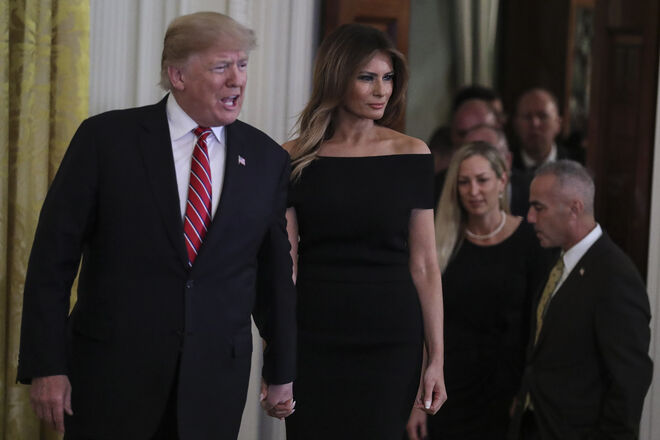 Donald e Melania Trump | 24 anos de diferença