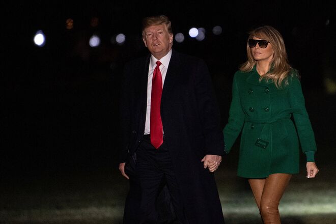 Melania Trump e as  suas leggins invisíveis
