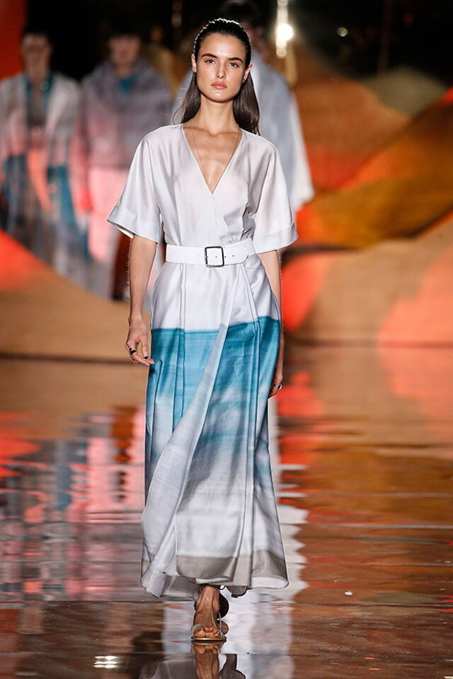 Desfile Pedro del Hierro primavera/verão 2019, na Mecedes-Benz Fashion Week Madrid.