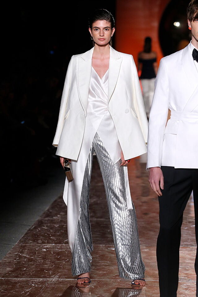 Desfile Pedro del Hierro primavera/verão 2019, na Mecedes-Benz Fashion Week Madrid.